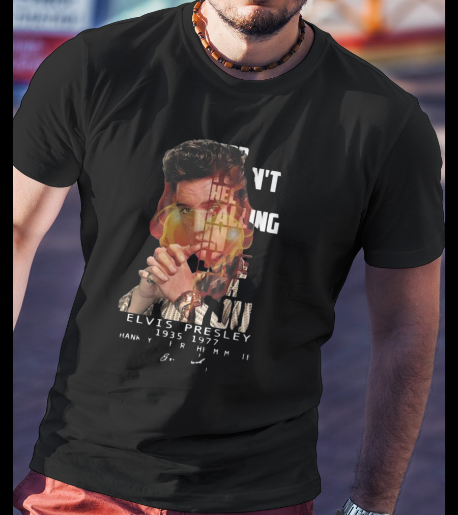 Can’t Help Falling In Love Elvis Presley 1935-1977 Thank You For The Memories T-Shirt