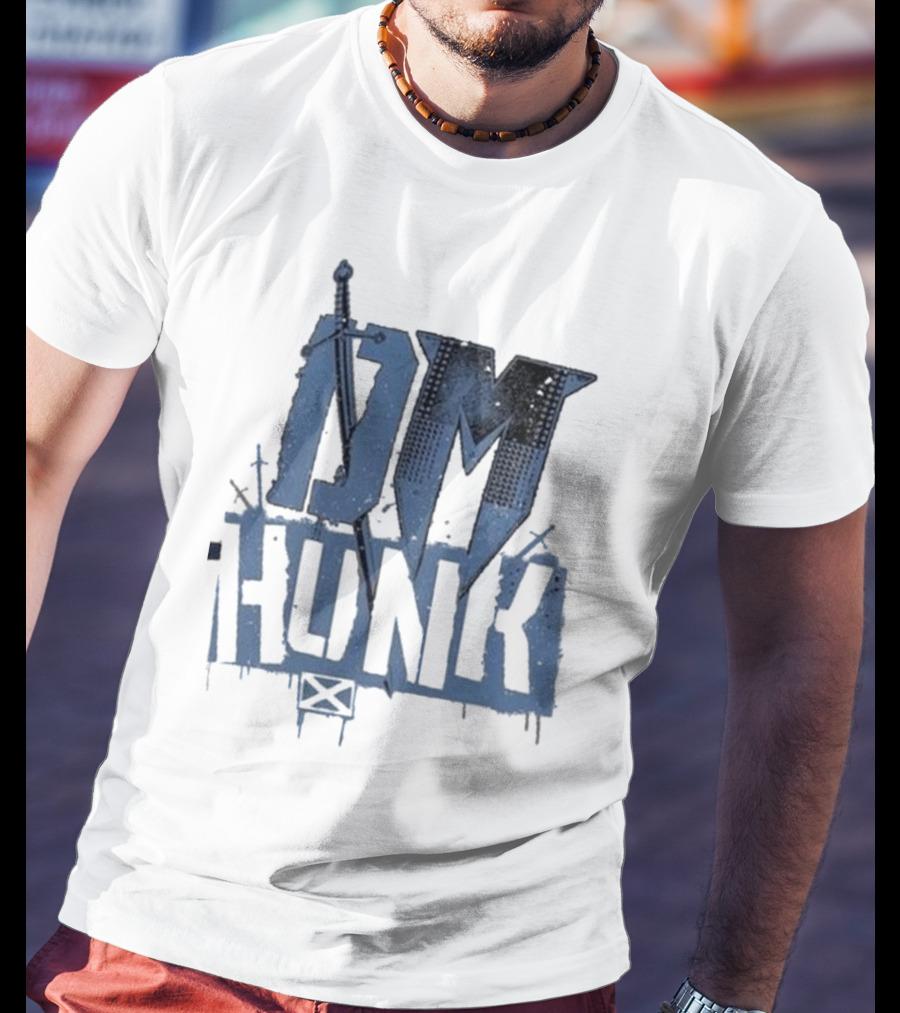DM Hunk Sword Elements Drew Mcintyre Ringer T-Shirt