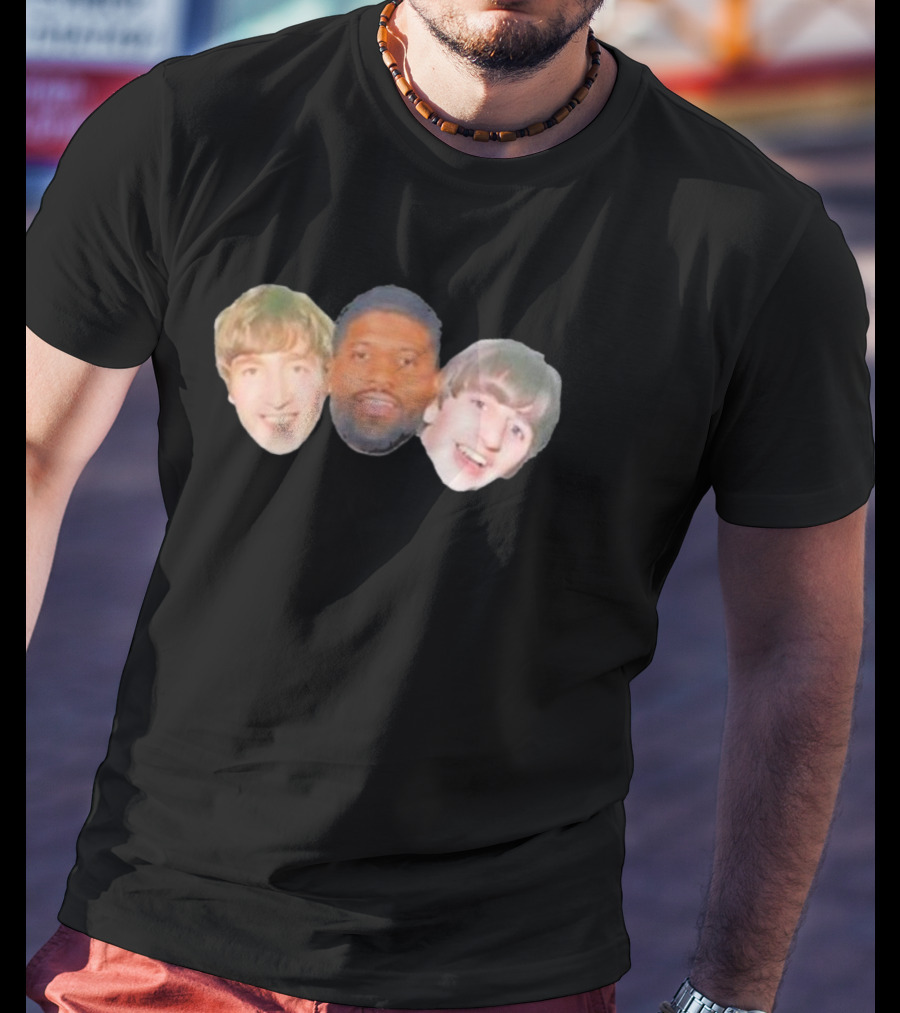 John Paul George And Ringo Philadelphia 76ers Faces T-Shirt