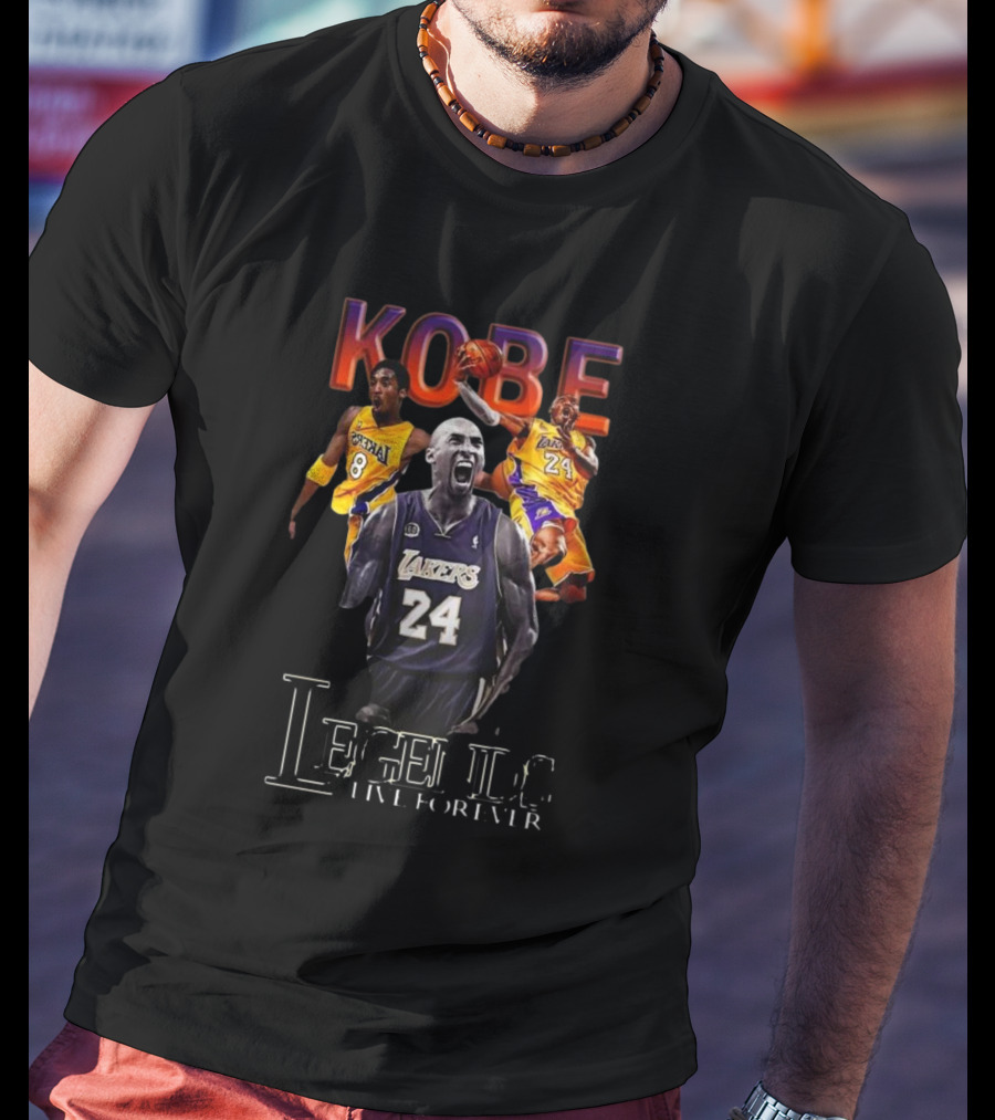 Kobe Bryant Legends Live Forever Lakers 24 Number 8 T-Shirt