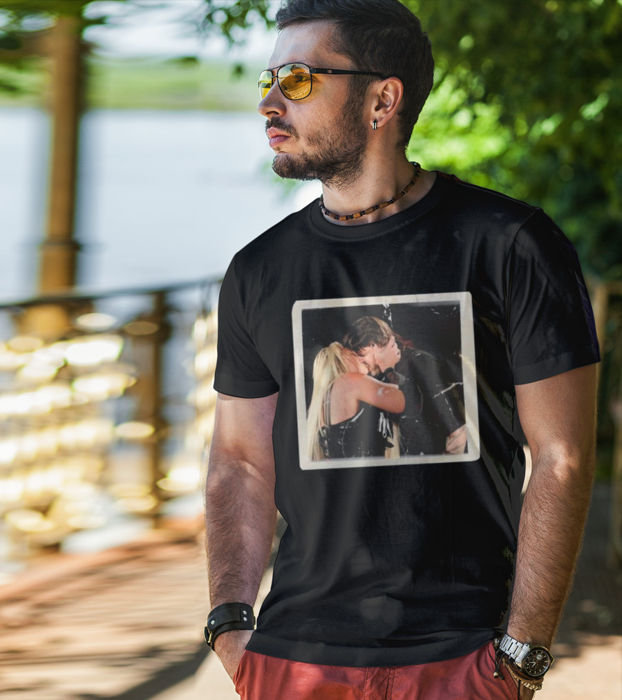 Liv Morgan Dominik Mysterio Candid Kiss Moment T-Shirt