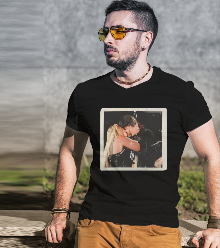 Liv Morgan Dominik Mysterio Candid Kiss Moment T-Shirt