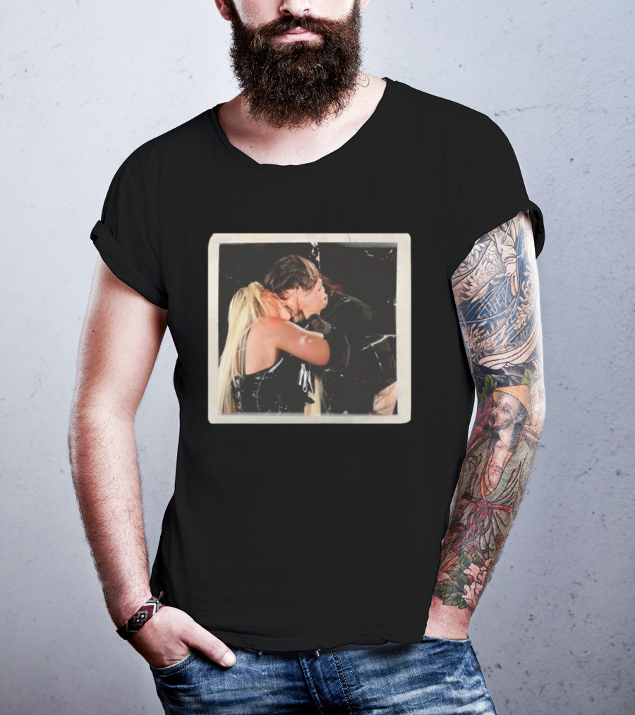 Liv Morgan Dominik Mysterio Candid Kiss Moment T-Shirt