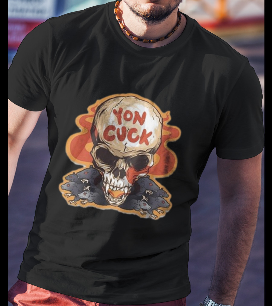 Mcelroy Yon Cuck Skull With Rats T-Shirt