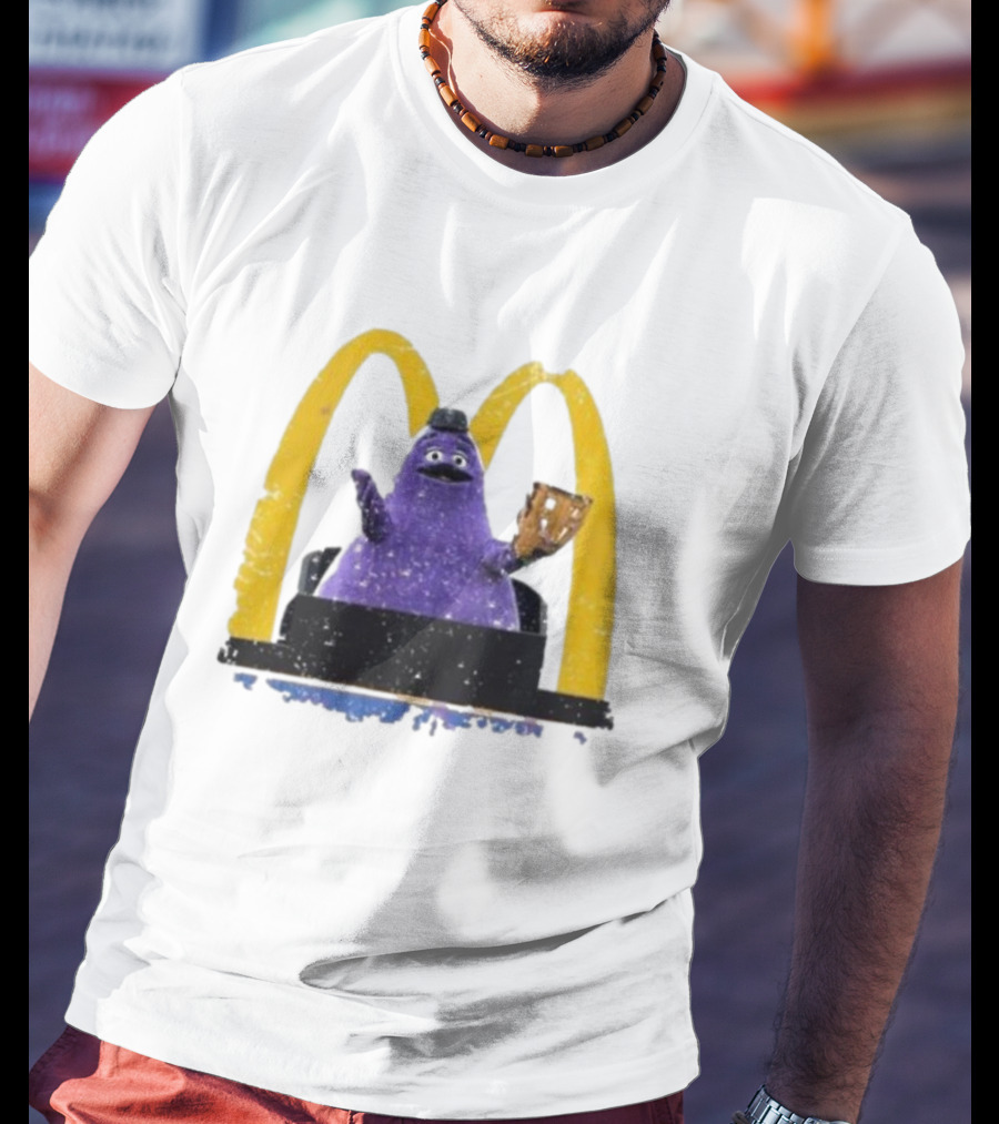 New York Mets The Grimace McDonald's Baseball Crossover T-Shirt