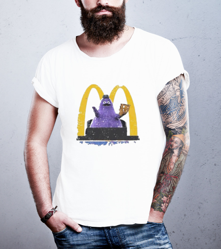 New York Mets The Grimace McDonald's Baseball Crossover T-Shirt