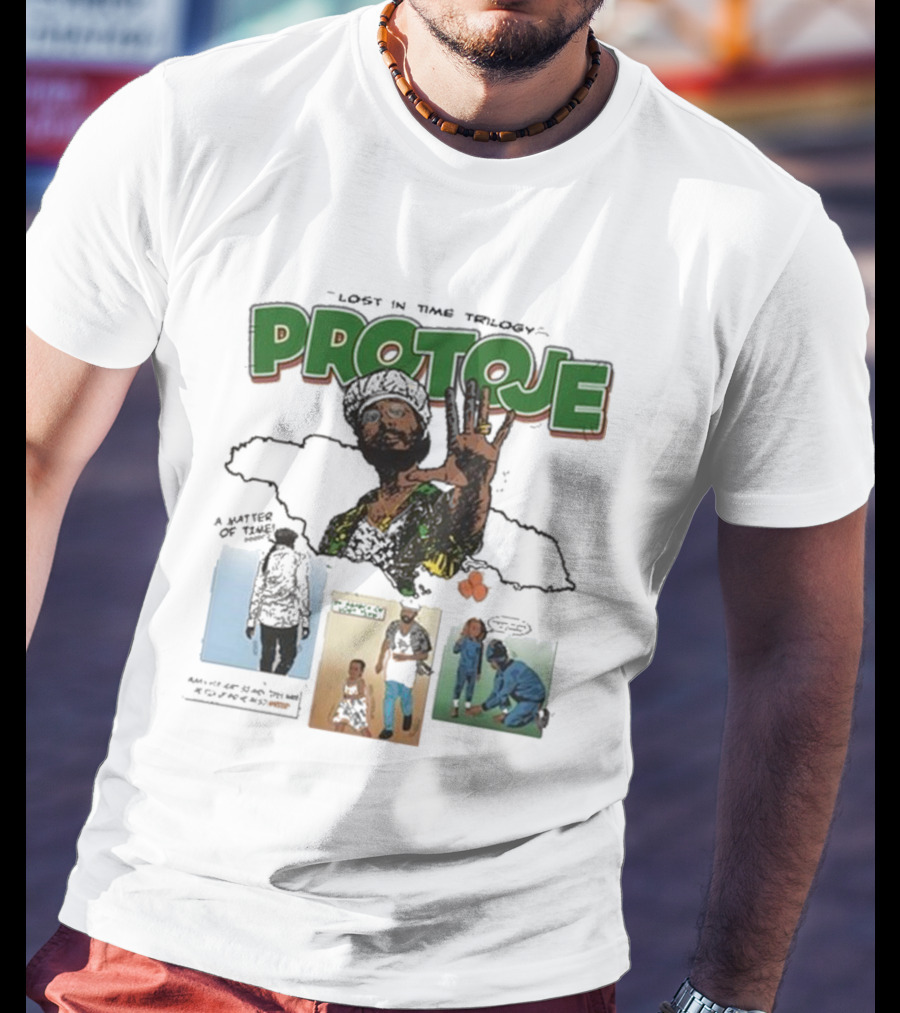 Protoje Lost In Time Trilogy Reggae Series Imagery And Covers T-Shirt