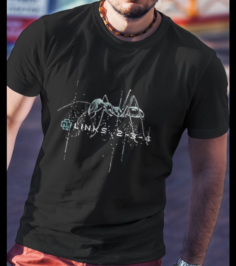 Rammstein Links 2-3-4 Ant Motif T-Shirt