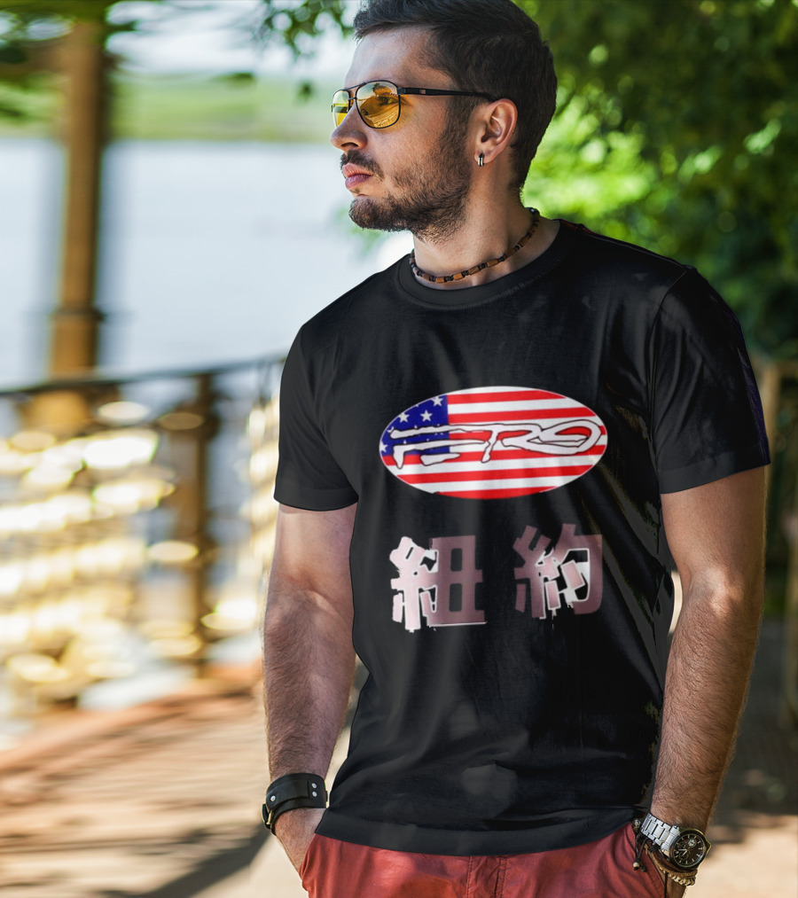 Awake NY Ferg American Flag Oval Logo T-Shirt