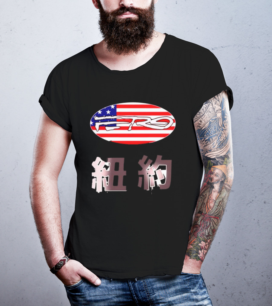 Awake NY Ferg American Flag Oval Logo T-Shirt