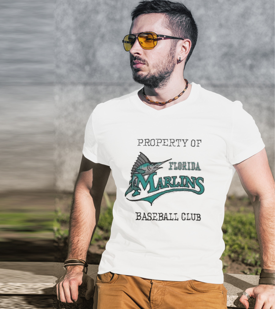 Property Of Florida Marlins Baseball Club T-Shirt