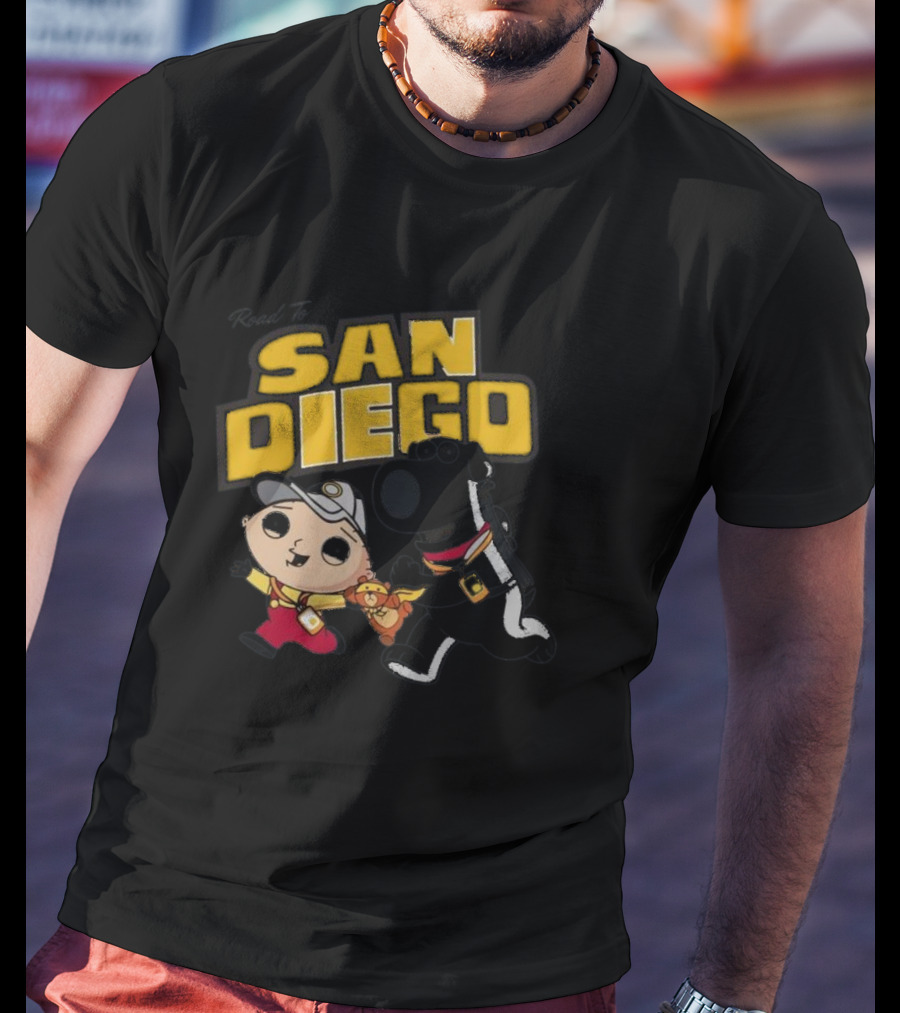 Road To San Diego Family Guy Inspired Stewie And Brian Adventure T-Shirt