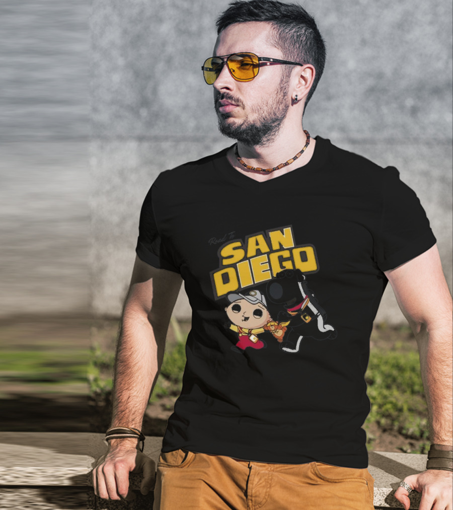 Road To San Diego Family Guy Inspired Stewie And Brian Adventure T-Shirt