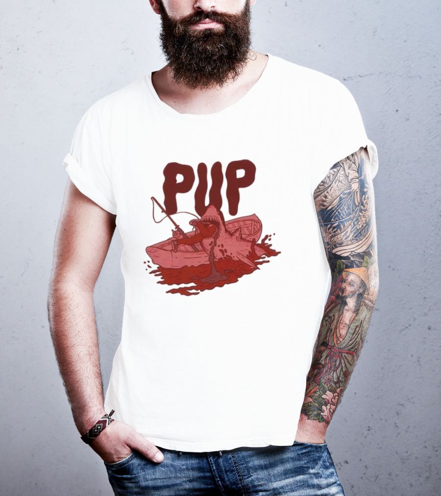 PUP Shark Attack Boat T-Shirt
