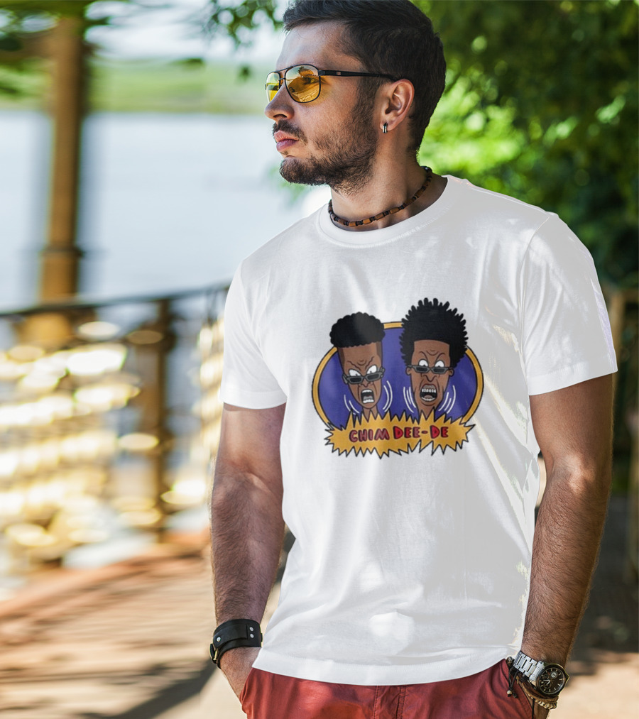 Chim Dee-De Beavis And Butt-Head Cartoon Characters With Bold Expressions T-Shirt