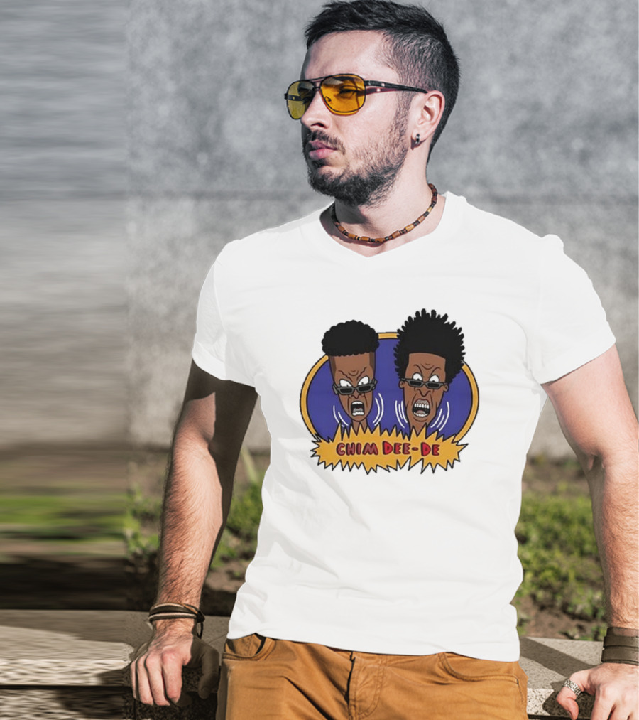 Chim Dee-De Beavis And Butt-Head Cartoon Characters With Bold Expressions T-Shirt