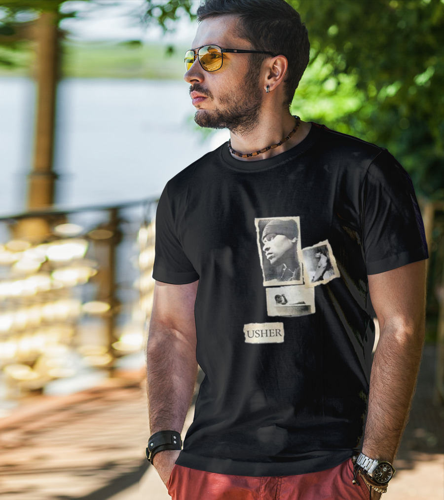 Usher Confessions Album Collage T-Shirt