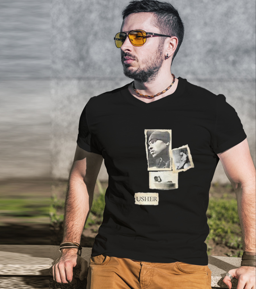 Usher Confessions Album Collage T-Shirt