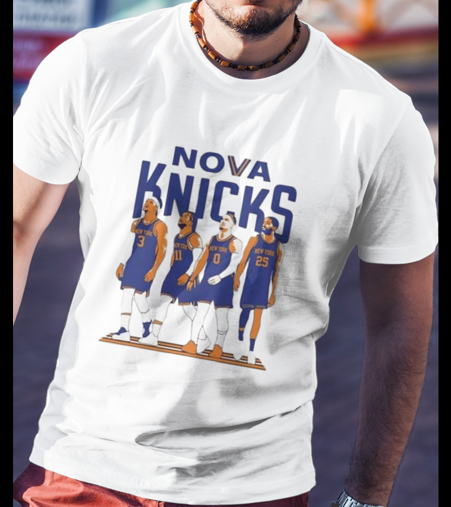 Jalen Brunson Josh Hart Mikal Bridges Donte Divincenzo Nova Knicks New York Basketball T-Shirt