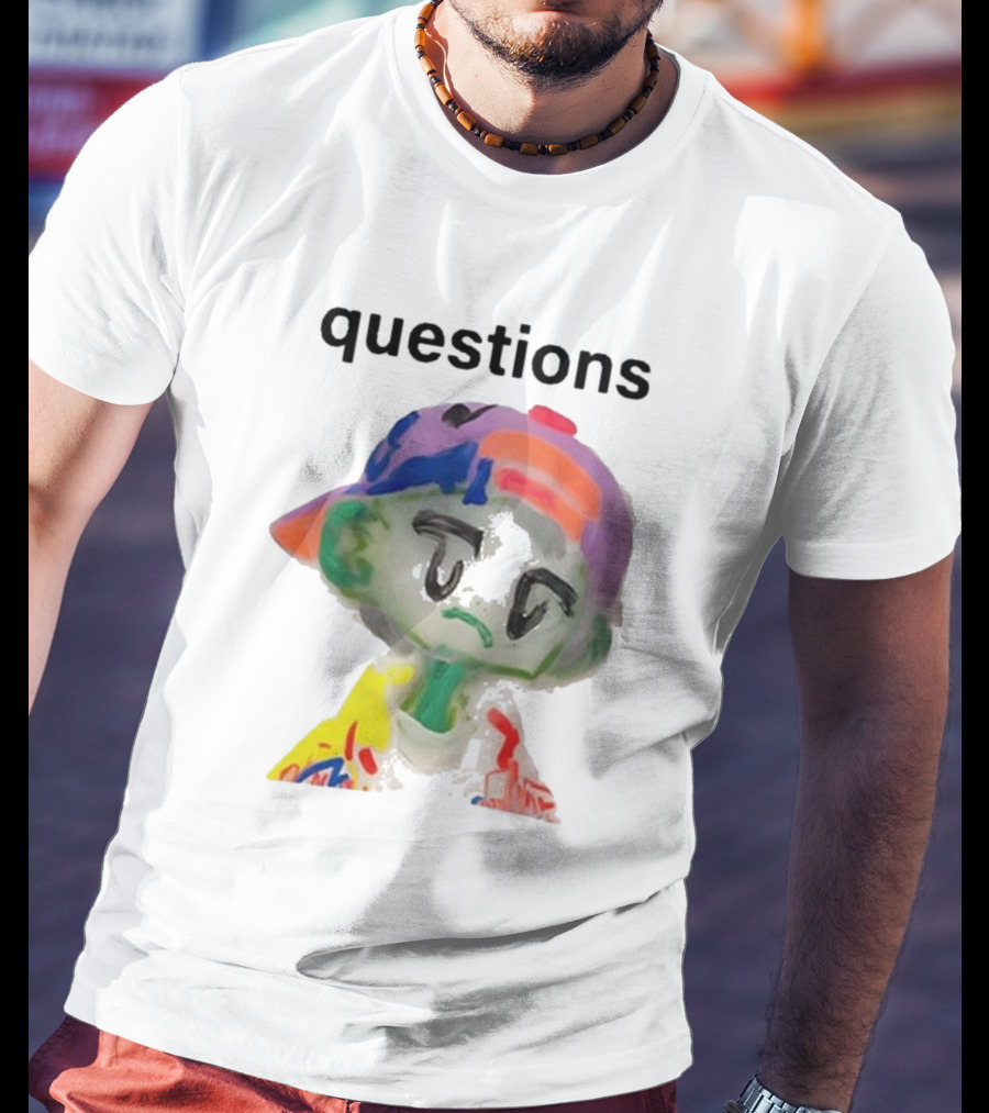 Kikillopieces Colorful Character Questions T-Shirt