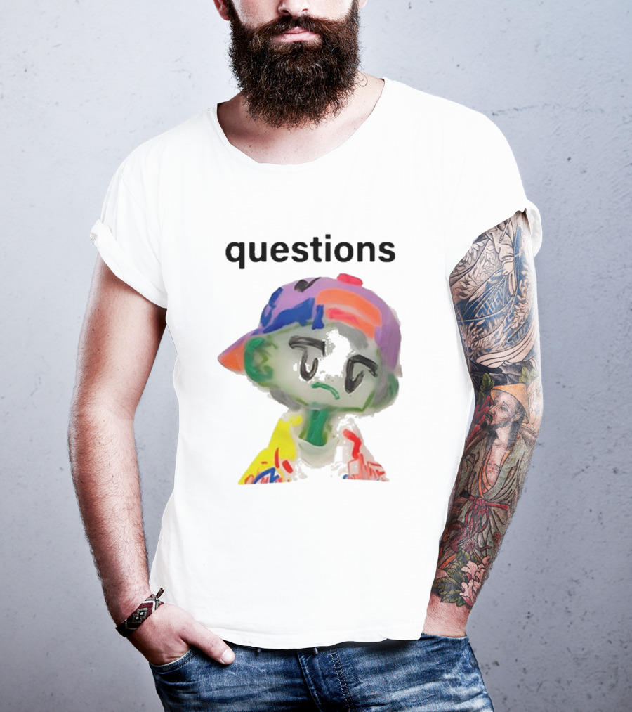 Kikillopieces Colorful Character Questions T-Shirt