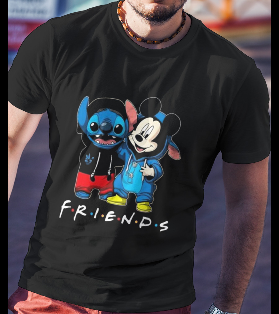 Stitch And Mickey Mouse Disney Friends Best Friends For Life T-Shirt