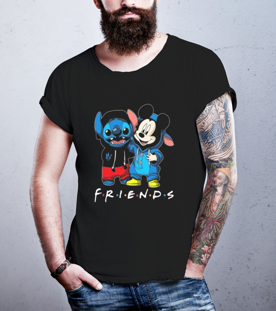 Stitch And Mickey Mouse Disney Friends Best Friends For Life T-Shirt