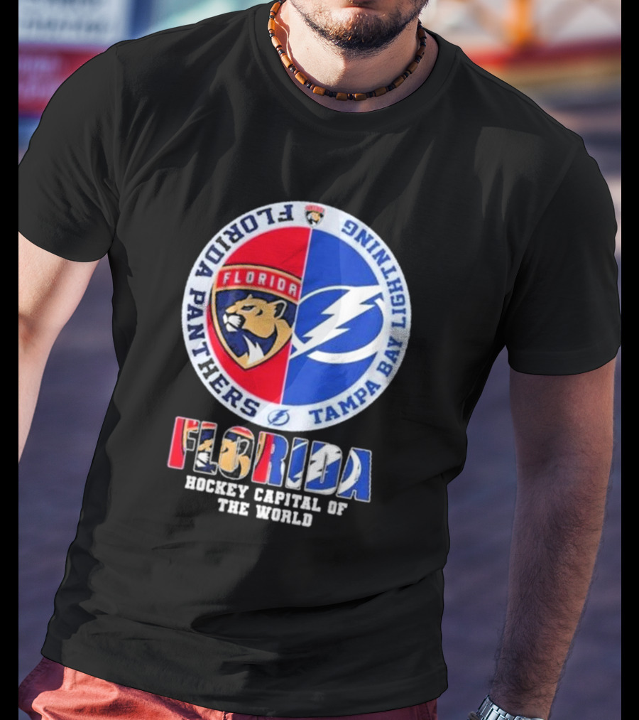 Florida Panthers Tampa Bay Lightning Florida Hockey Capital Of The World T-Shirt