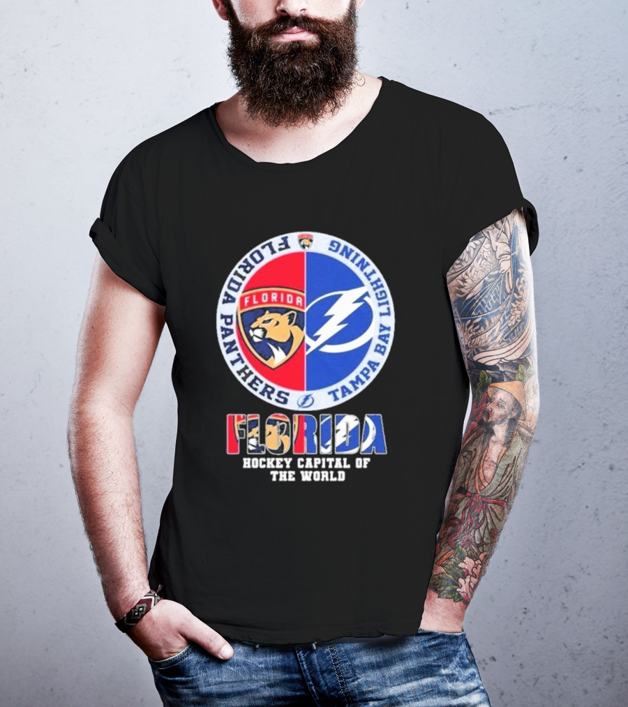 Florida Panthers Tampa Bay Lightning Florida Hockey Capital Of The World T-Shirt