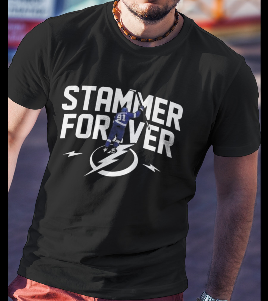 Tampa Bay Lightning Stammer Forever 91 Hockey Team Legend T-Shirt