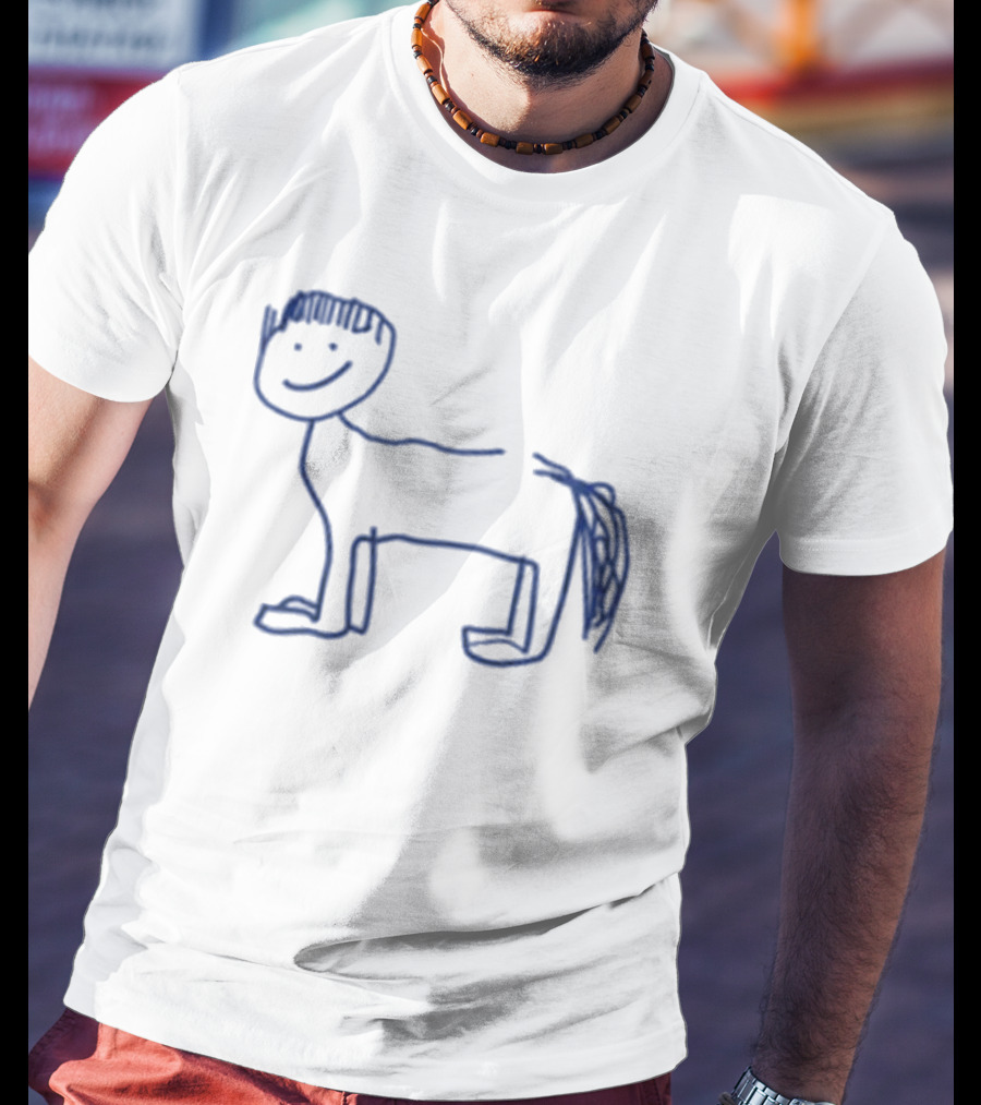 Del Water Gap Horse With Bowl Cut Sketch T-Shirt