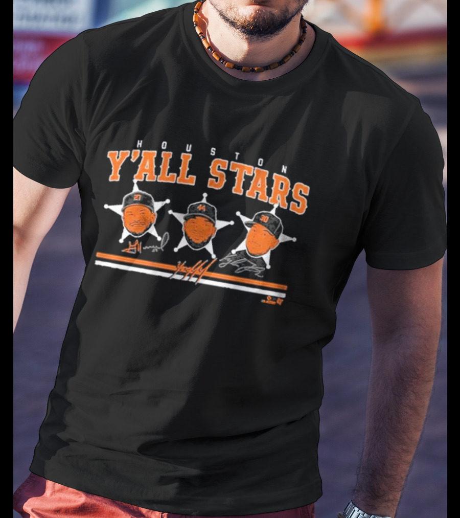 Houston Y'all Stars Baseball Signatures Collection T-Shirt