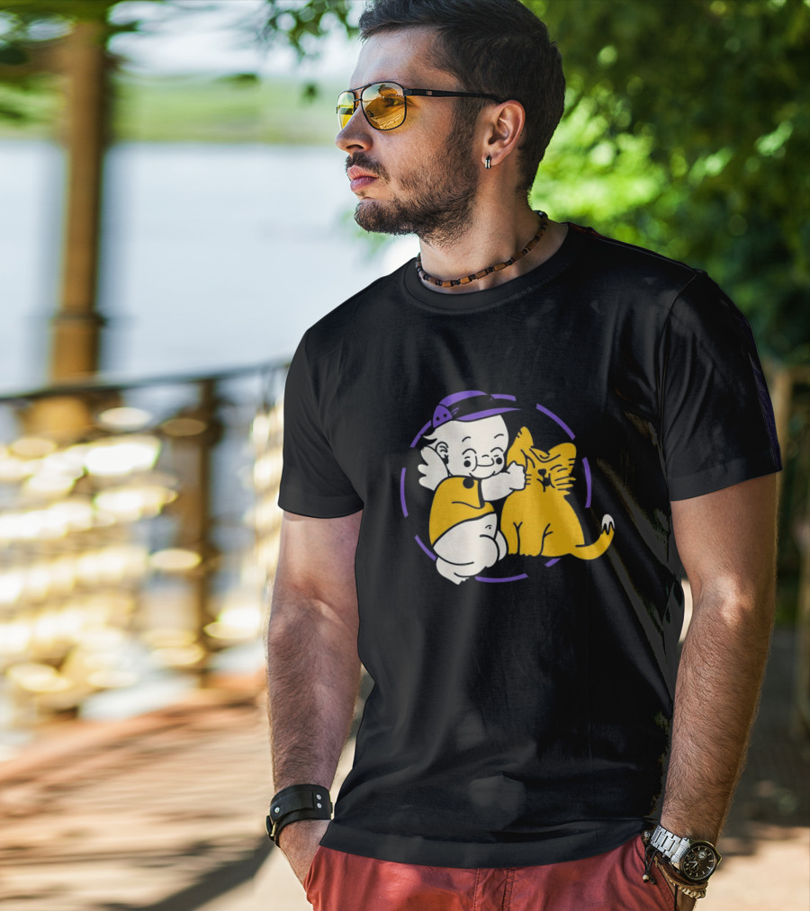 Braindead Flower Garden Urban Kats Barbed Wire Circle T-Shirt