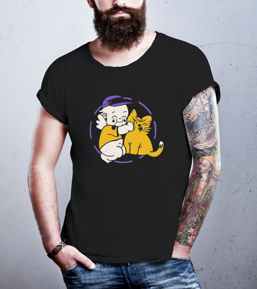 Braindead Flower Garden Urban Kats Barbed Wire Circle T-Shirt