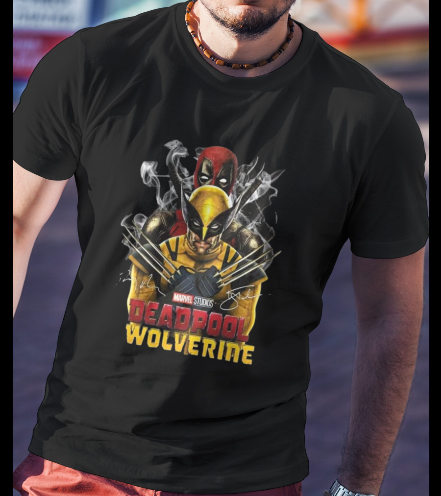 Marvel Studios Deadpool Wolverine Signature Collaboration T-Shirt