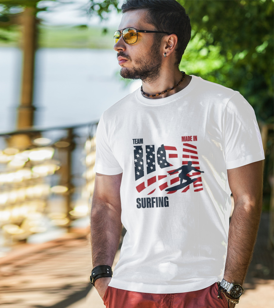 Team USA Surfing Made In Olympic T-Shirt