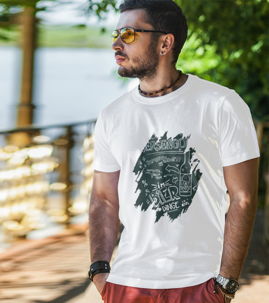 Versengold Im Bier Sind Dinge Drin Reinheitsgebot Hopfen Malz Bier T-Shirt
