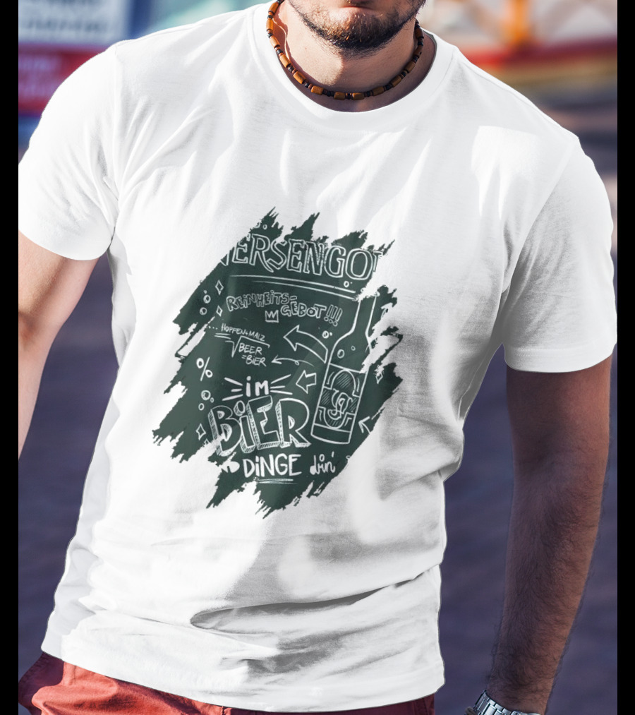 Versengold Im Bier Sind Dinge Drin Reinheitsgebot Hopfen Malz Bier T-Shirt