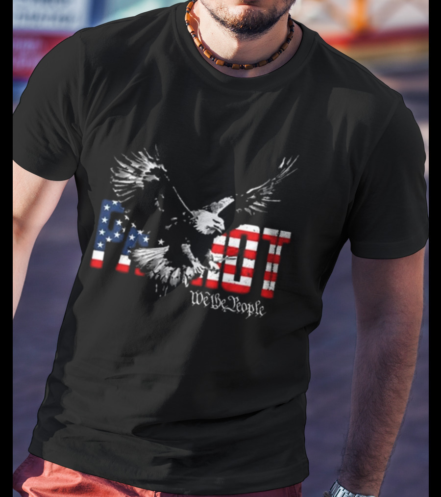 Patriot We The People Freebird Flag Eagle T-Shirt
