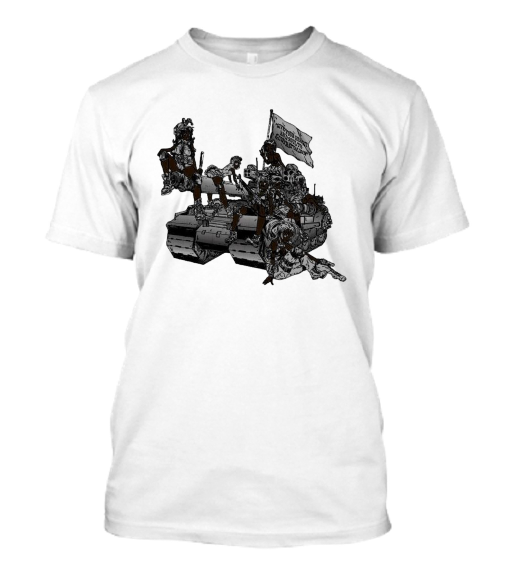 God God's Battalion Cloud White Ebony Battalion Tank T-Shirt