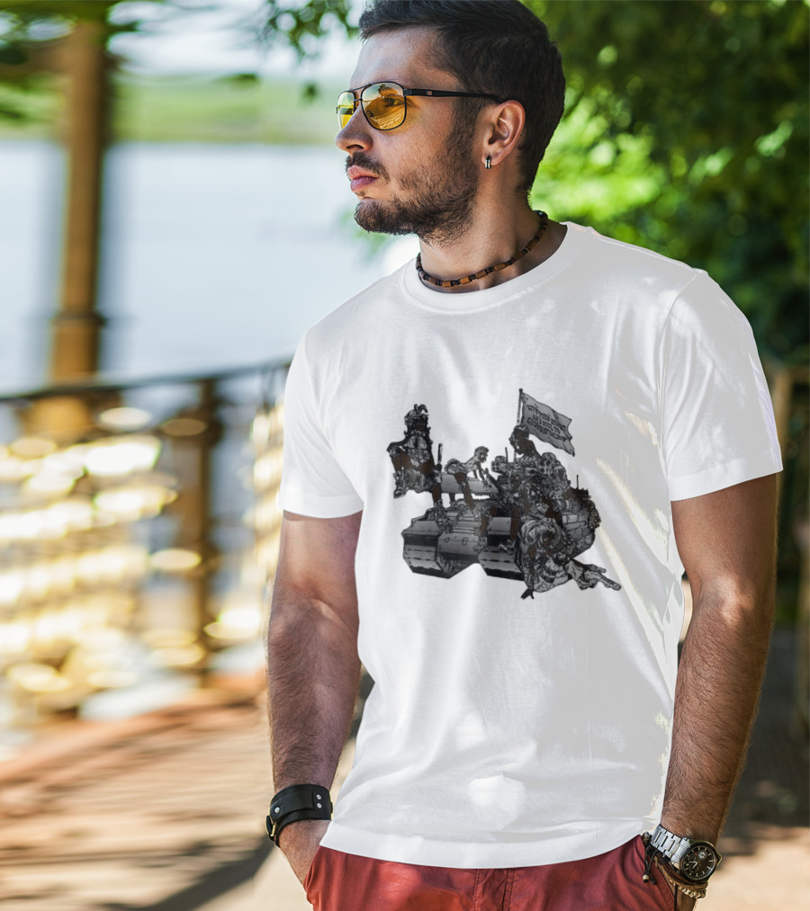 God God's Battalion Cloud White Ebony Battalion Tank T-Shirt