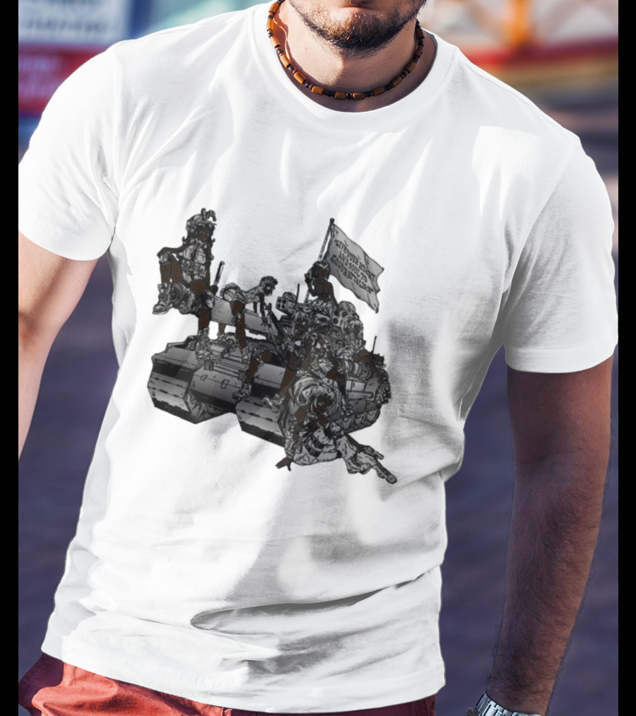 God God's Battalion Cloud White Ebony Battalion Tank T-Shirt