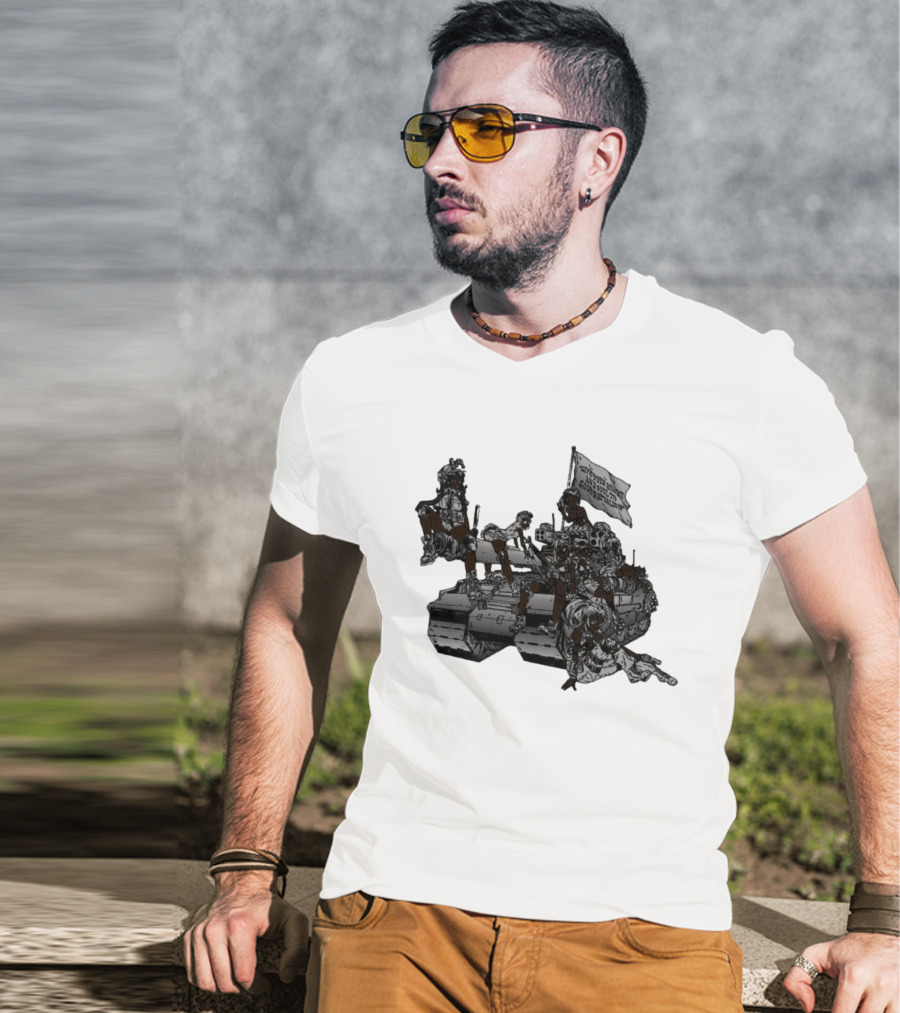 God God's Battalion Cloud White Ebony Battalion Tank T-Shirt