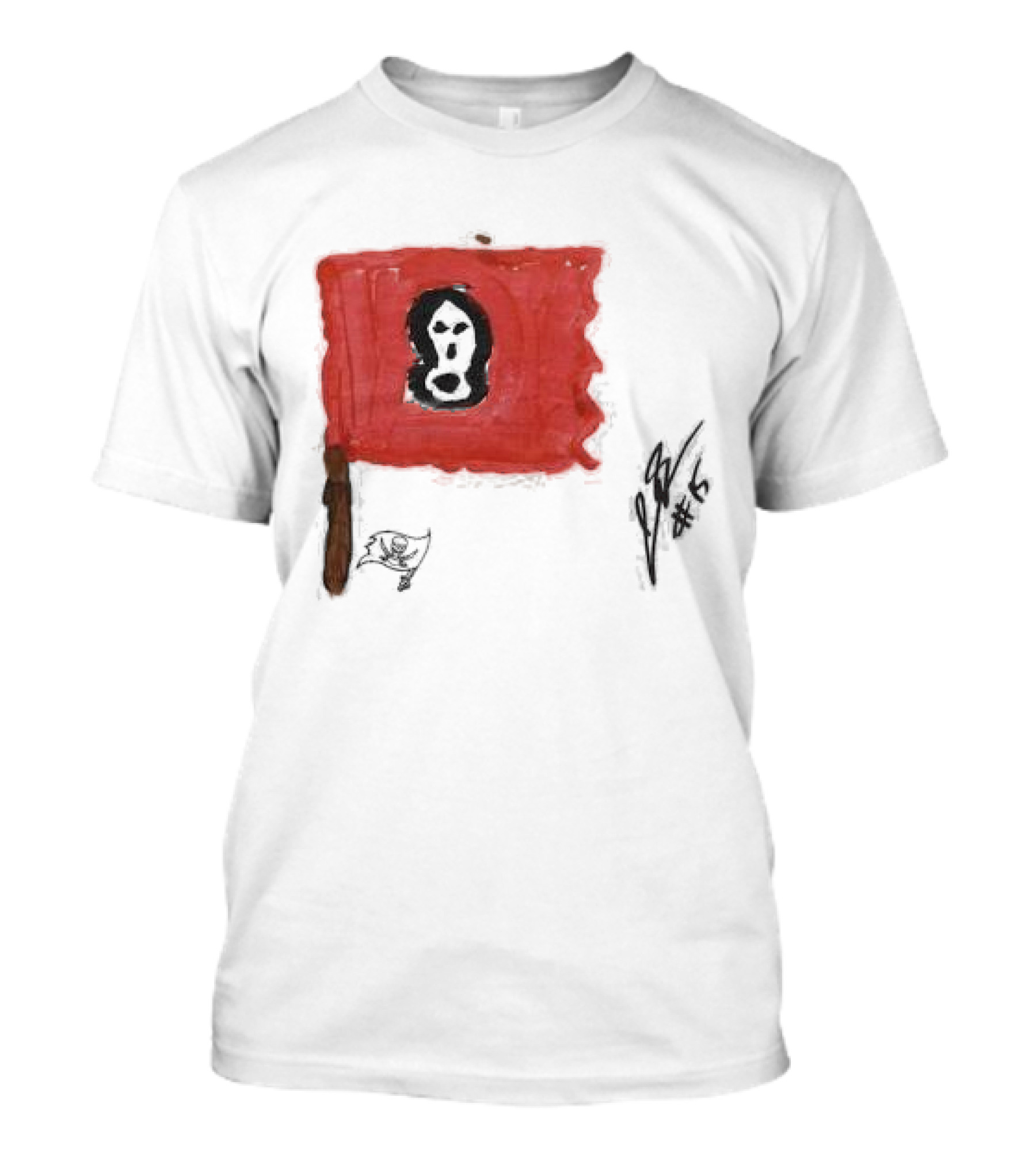 Jalen McMillan Tampa Bay Buccaneers Rookie Ash Paint Tri-Blend T-Shirt