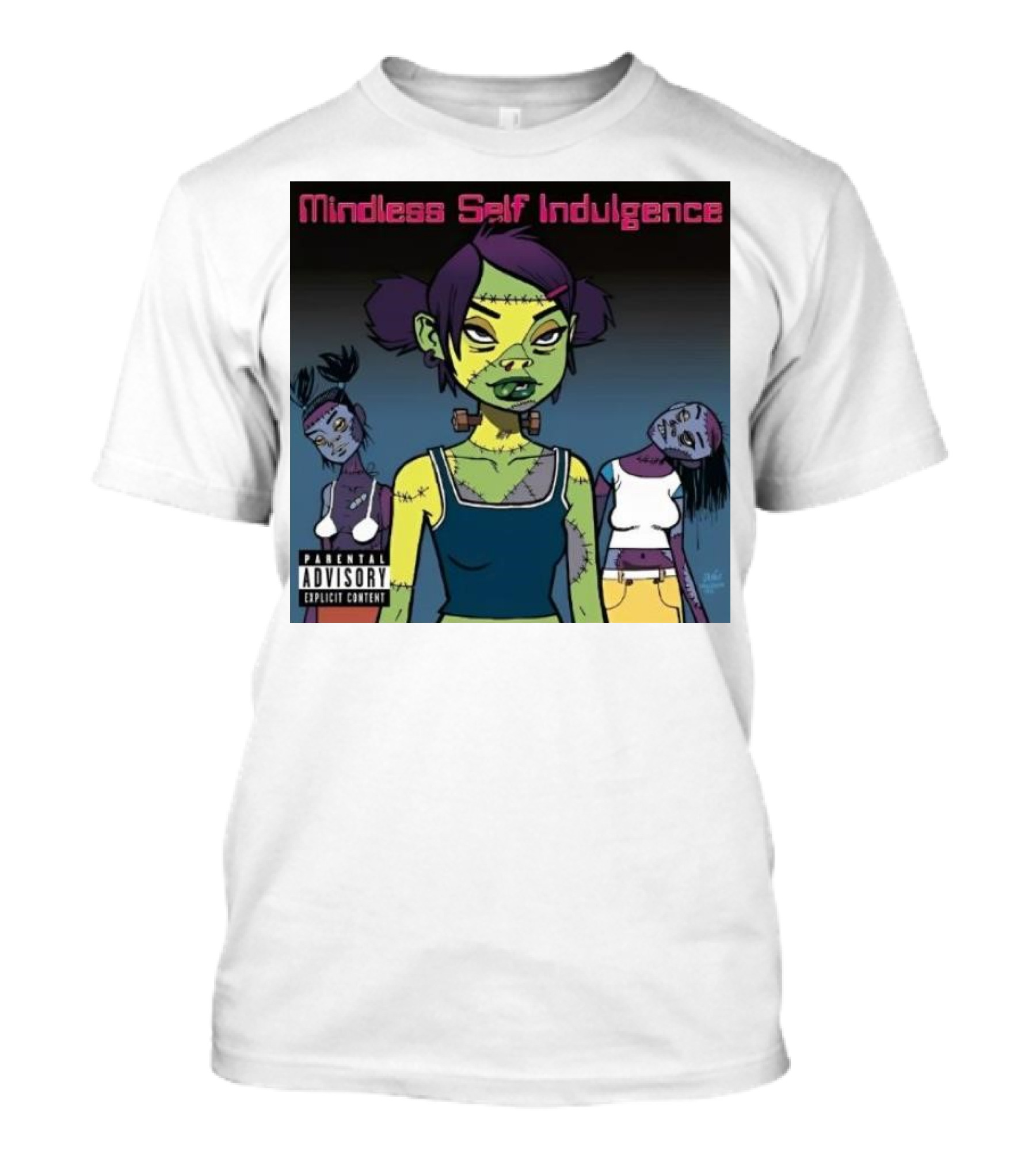 Mindless Self Indulgence Explicit Content Animated Zombie Characters T-Shirt