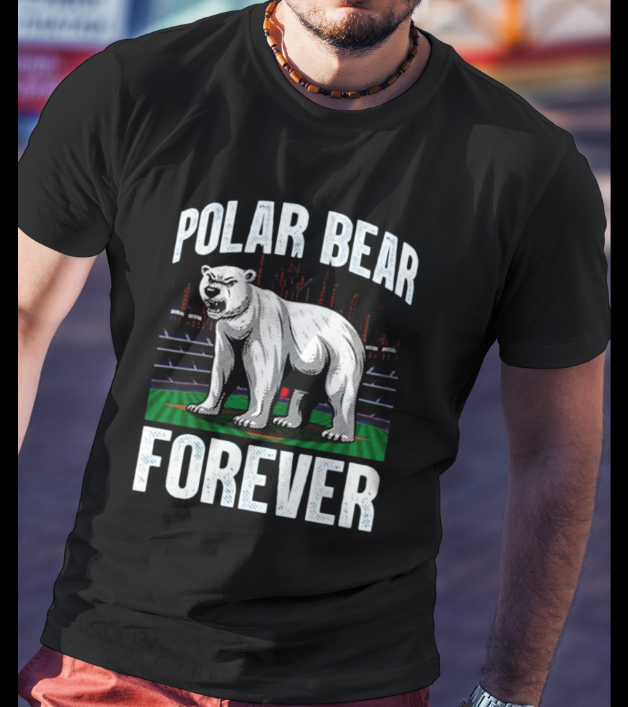 Polar Bear Forever New York Mets Stadium Skyline T-Shirt