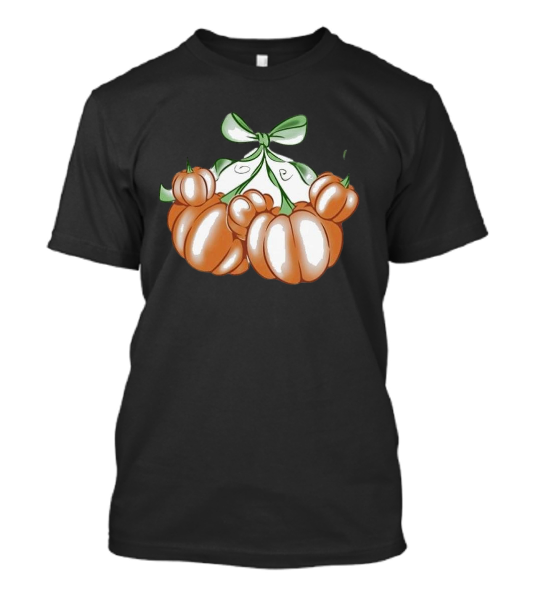 Ropedropthreads Pumpkin Bow Cluster T-Shirt