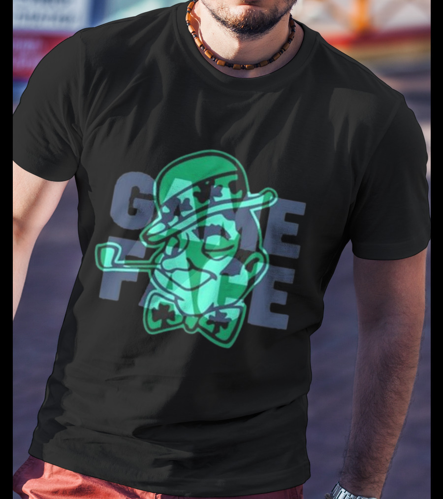 Celtics Game Face 7 Lucky Leprechaun T-Shirt