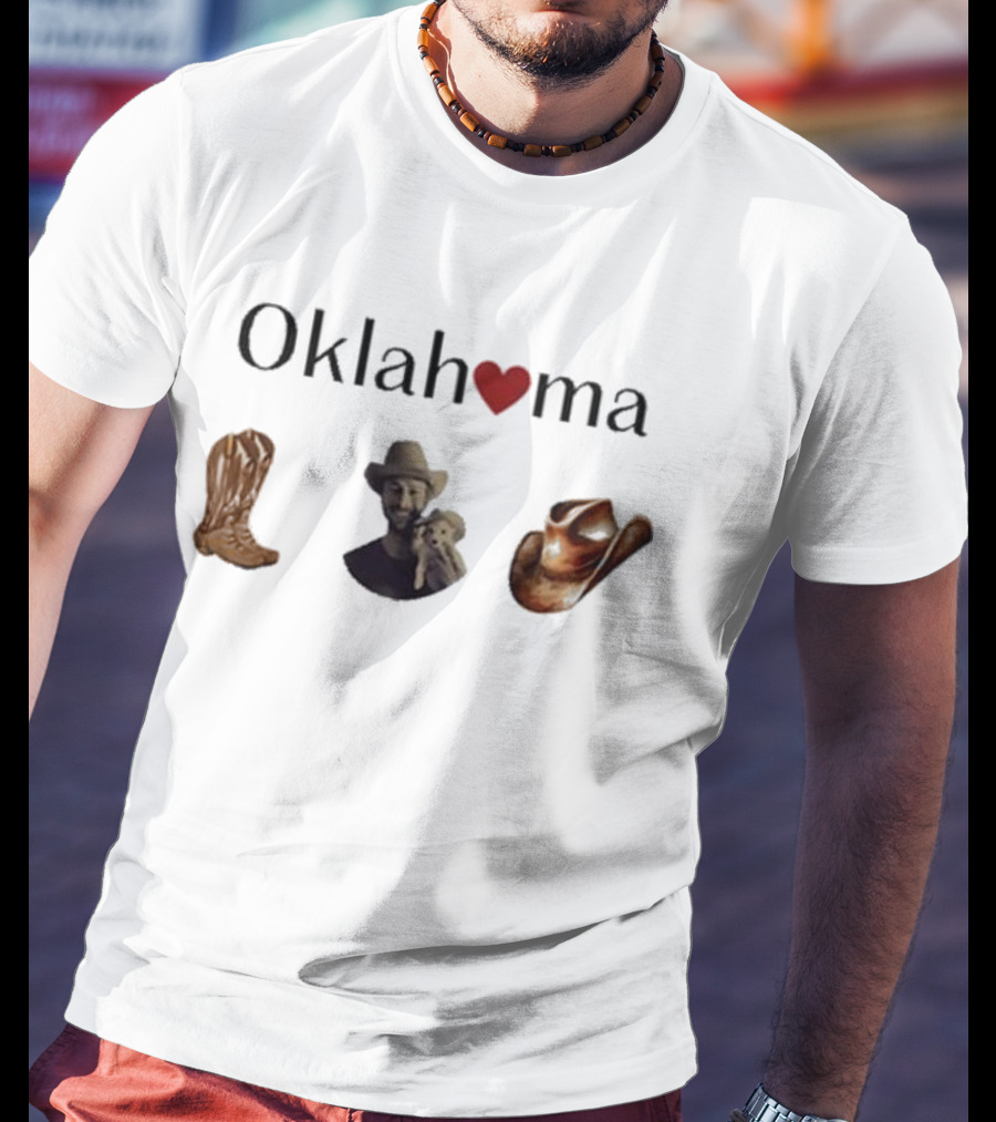 Cherrydaze Oklahoma Heart Cowboy Boots And Hat Cowboy T-Shirt