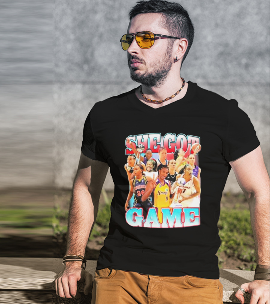 She Got Game Basketball Legends T-Shirt